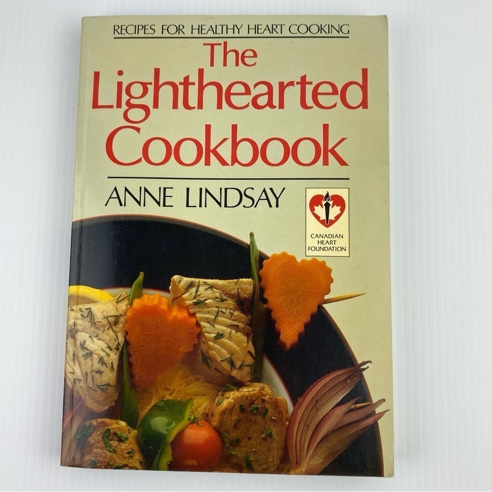 The Lighthearted Cookbook Anne Lindsay Softcover Heart Healthy Recipes Vintage